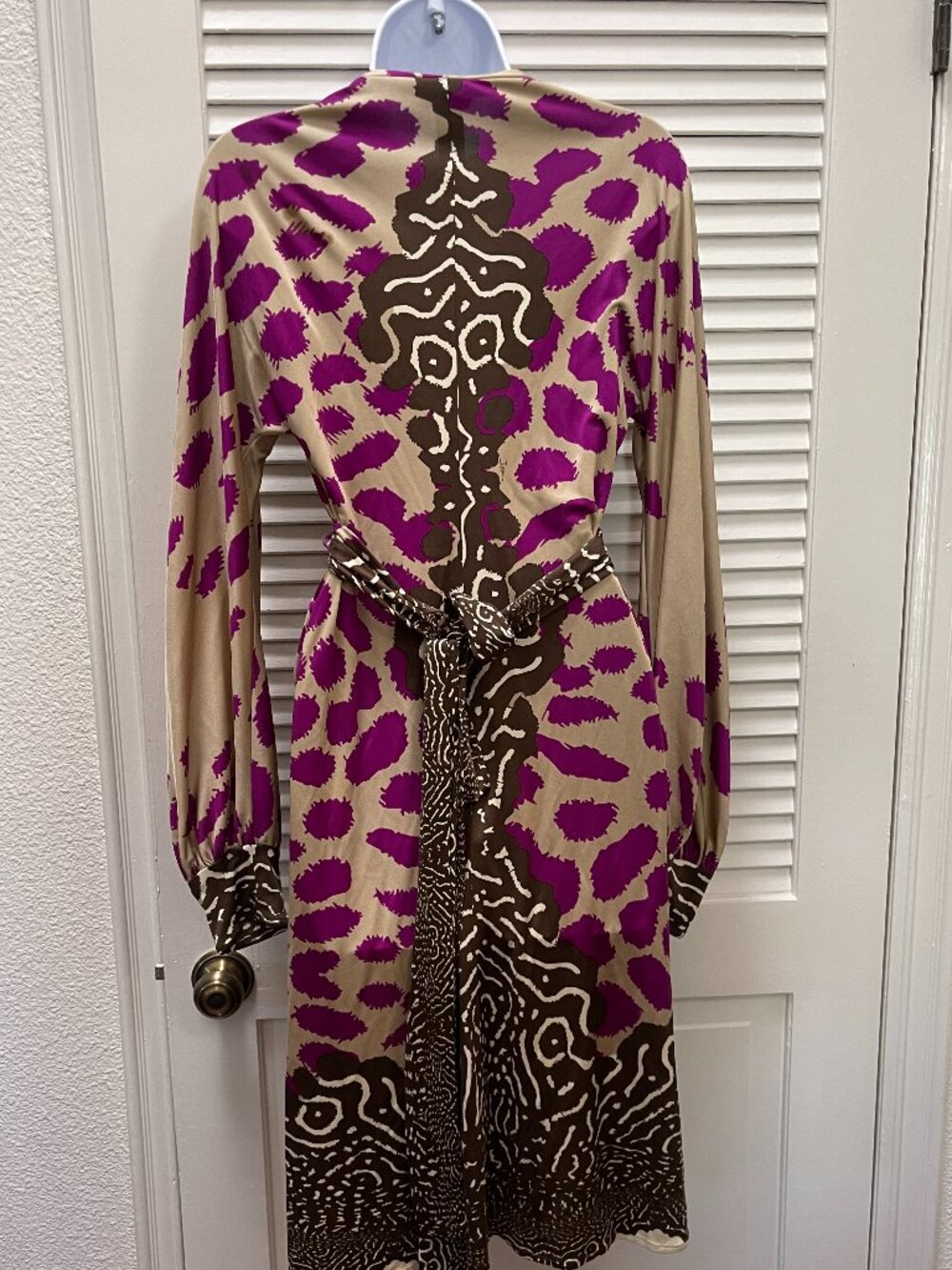 Issa London 100% Silk Abstract Print Wrap Dress US 8 - Picture 4 of 10